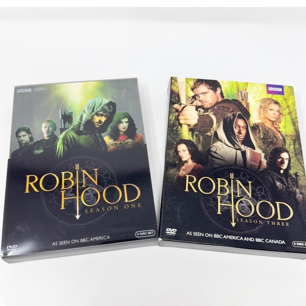 BBC Robin Hood Seasons 1 and 3 DVD Set Jonas Armstrong Richard Armitage Action